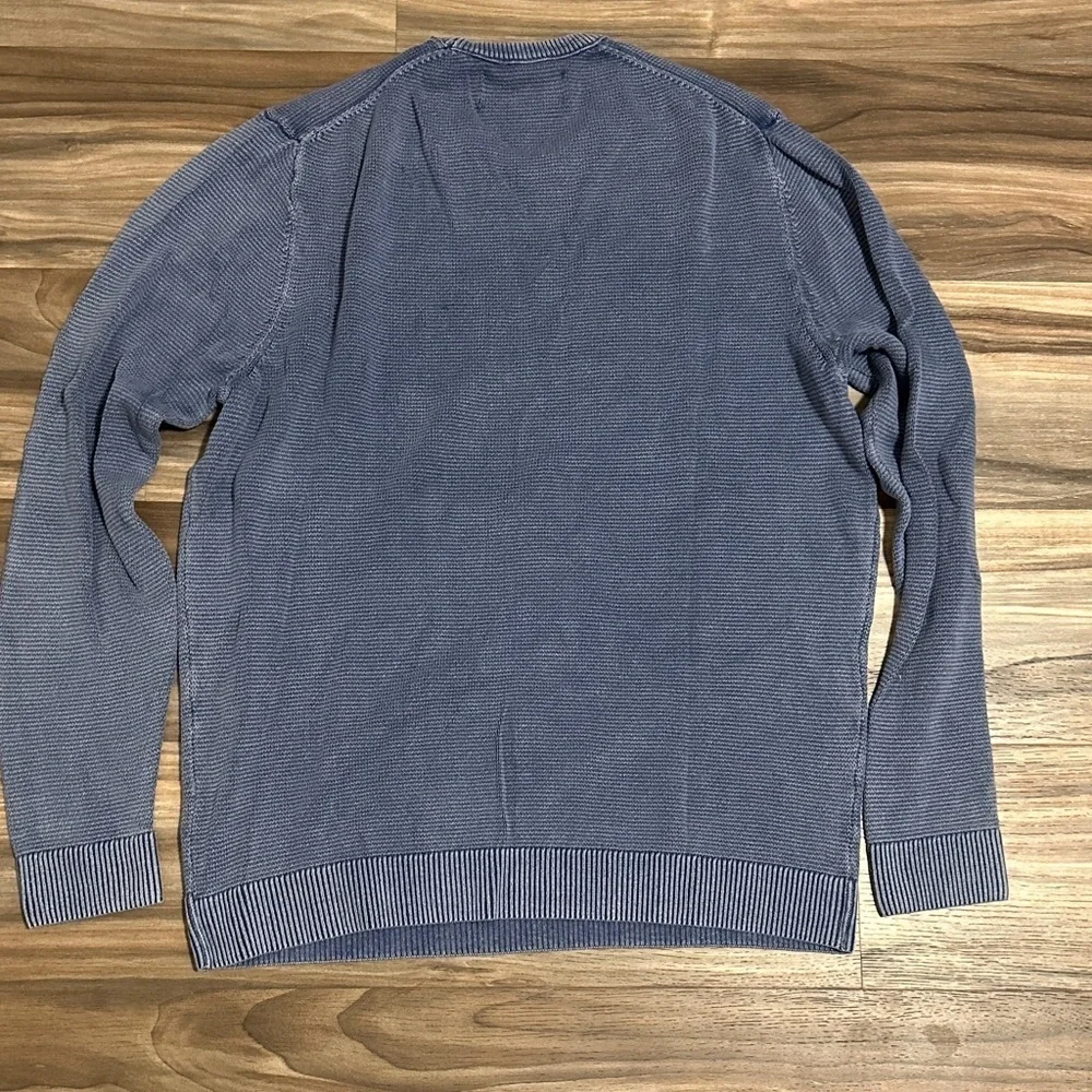 Abercrombie & Fitch Men’s XXL Crewneck Lightweight Sweater Blue Mineral Wash